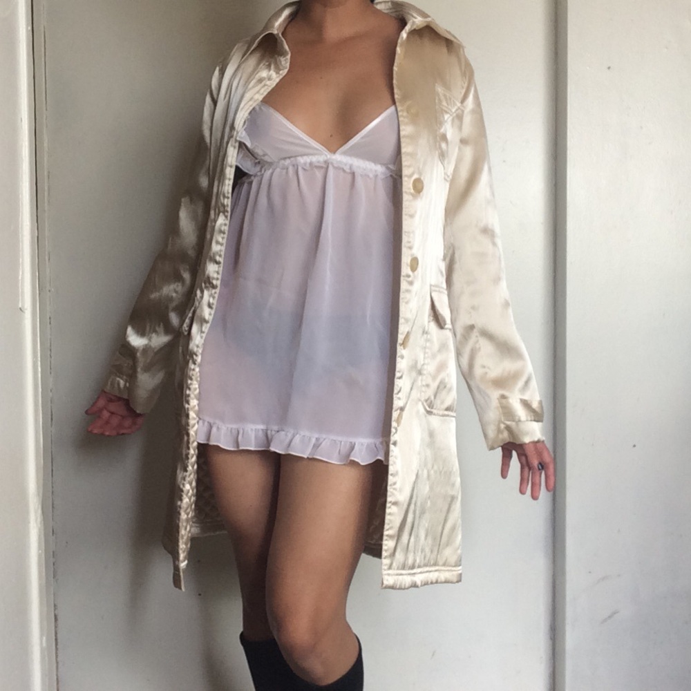 Bebe cream coat